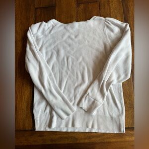 LOFT White Crew Neck Sweater